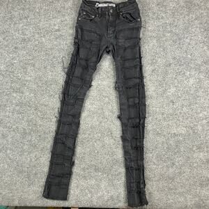 Argonaut Nation Ultra Slim Distressed Pants Mens W28 L36 Black  Streetwear